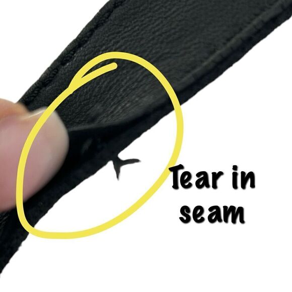 Vintage Fossil Black Leather Crossbody Front Flap Pocket Note Photos For Flaws - Picture 9 of 16